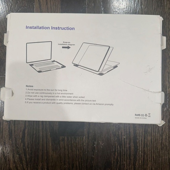 Blue swan Hard Case For MacBook Air 13.6 Inch Color Clear - Picture 2 of 4